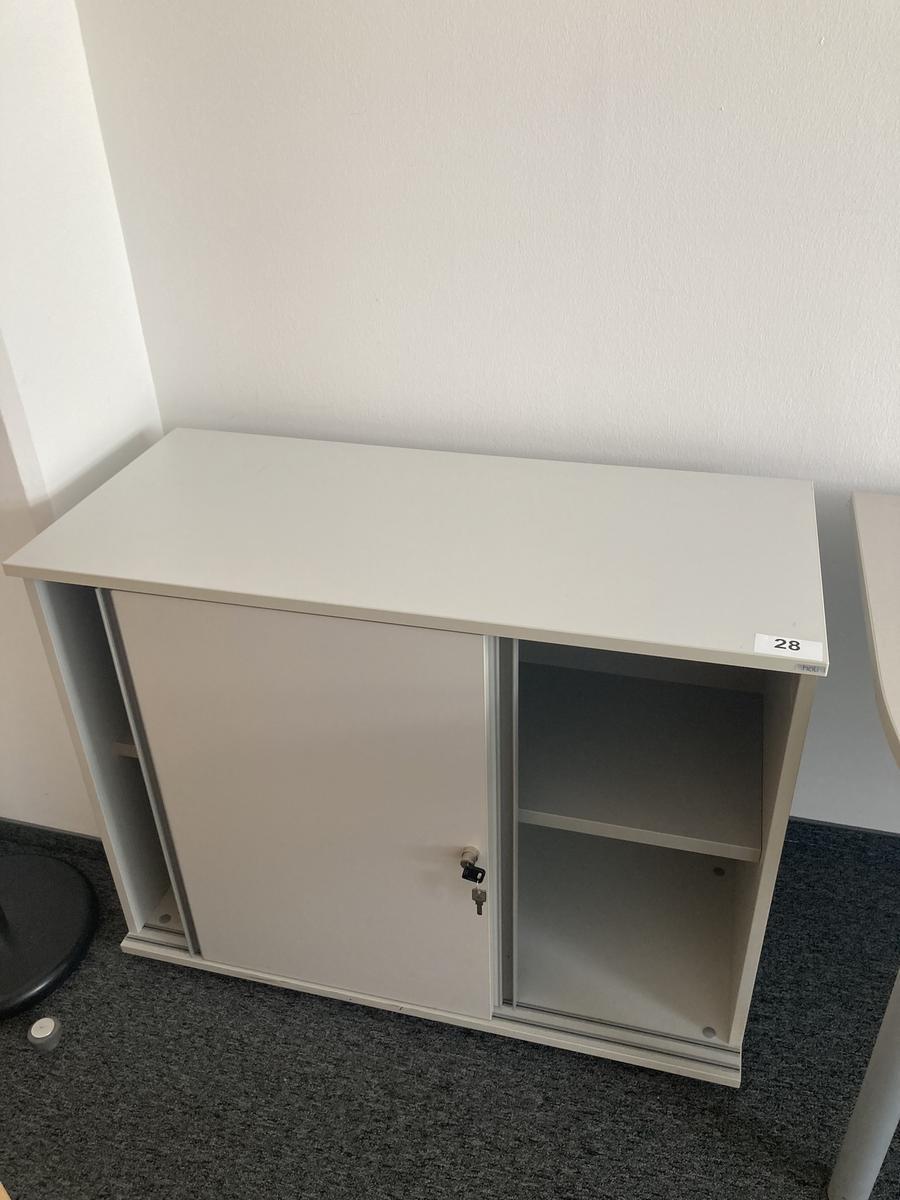 HALI Aktenschrank, 2 Ordnerhöhen, Maße: ca. 100 x 45 x 80 cm